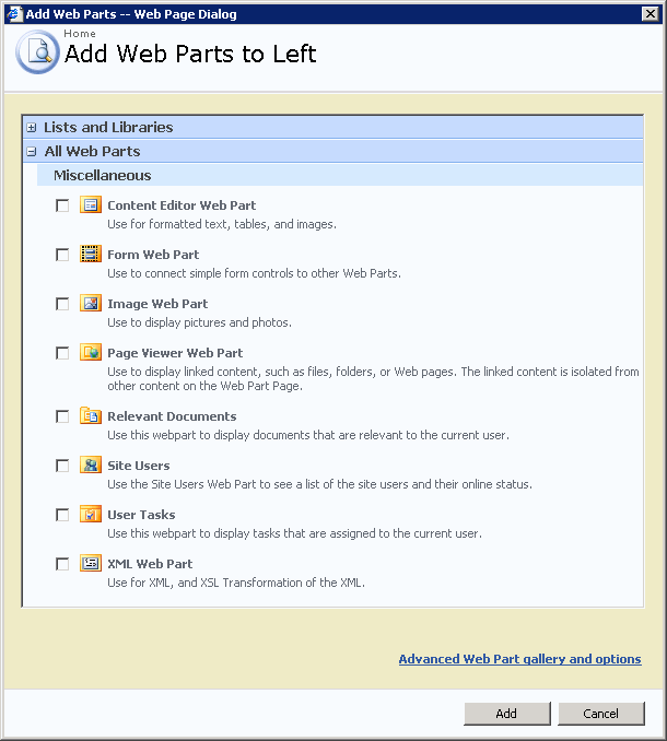 Web Parts